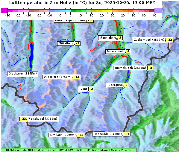 Temperatur, 26. 10. 2025