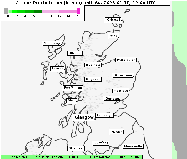Niederschlag, 18. 1. 2026