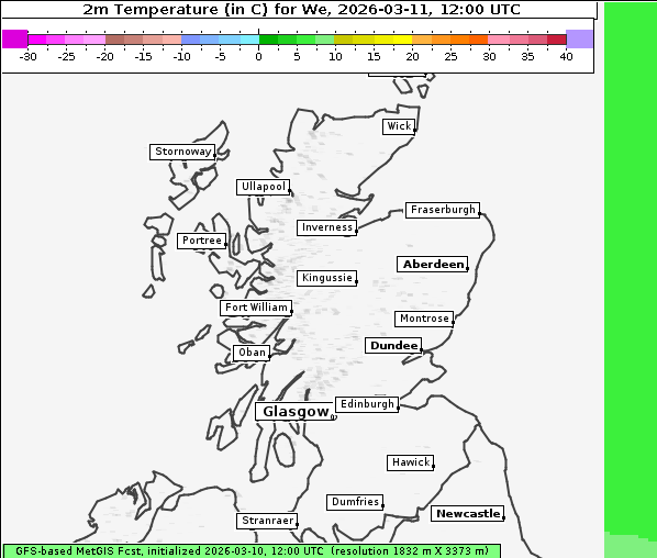 Temperatur, 11. 3. 2026