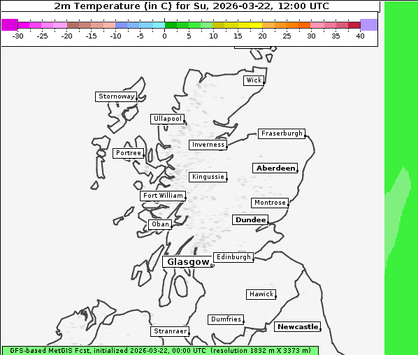 Temperatur, 22. 3. 2026