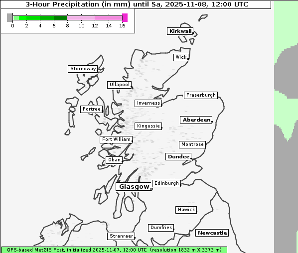 Niederschlag, 8. 11. 2025