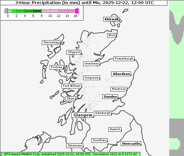 Niederschlag, 22. 12. 2025