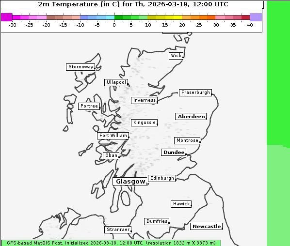 Temperatur, 19. 3. 2026