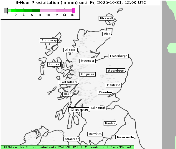 Niederschlag, 31. 10. 2025