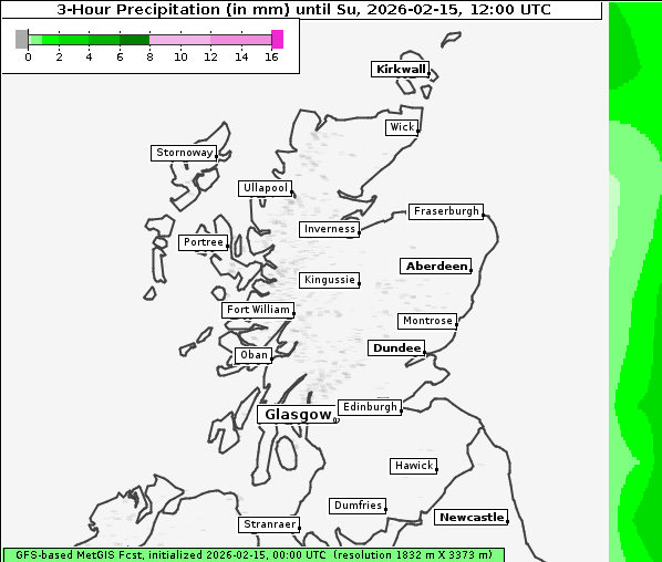 Niederschlag, 15. 2. 2026