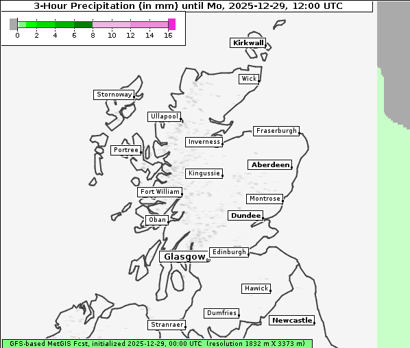 Niederschlag, 29. 12. 2025