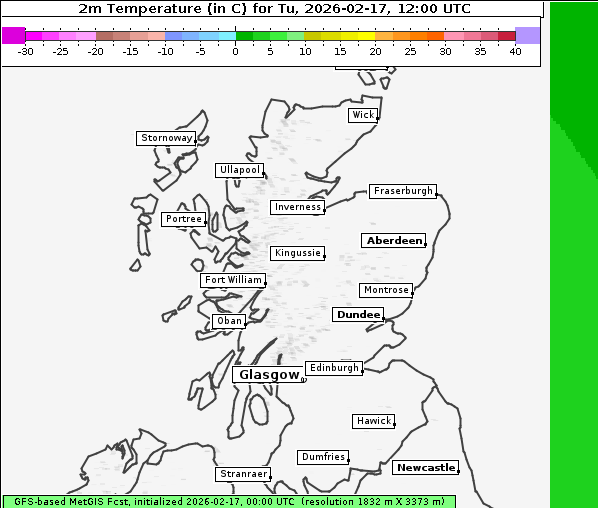 Temperatur, 17. 2. 2026