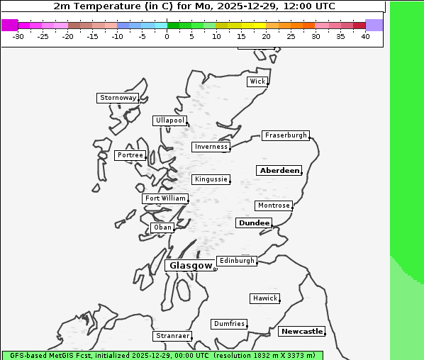 Temperatur, 29. 12. 2025