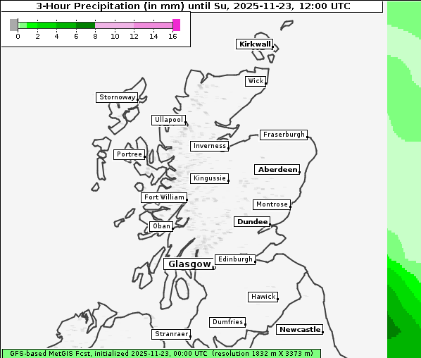 Niederschlag, 23. 11. 2025