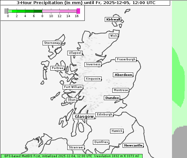 Niederschlag, 5. 12. 2025