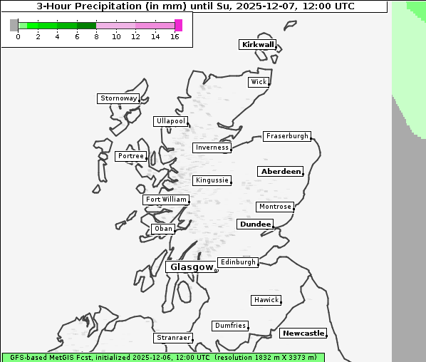 Niederschlag, 7. 12. 2025