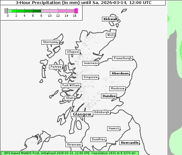 Niederschlag, 14. 3. 2026