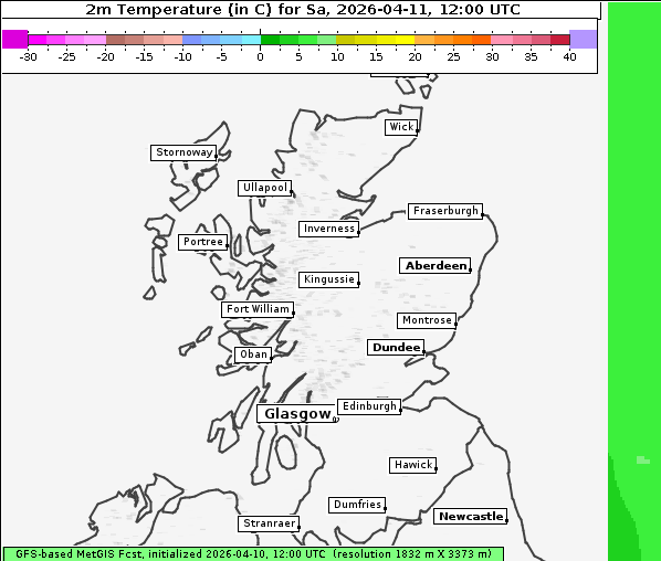 Temperatur, 11. 4. 2026