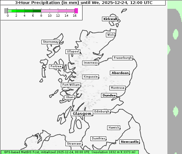 Niederschlag, 24. 12. 2025