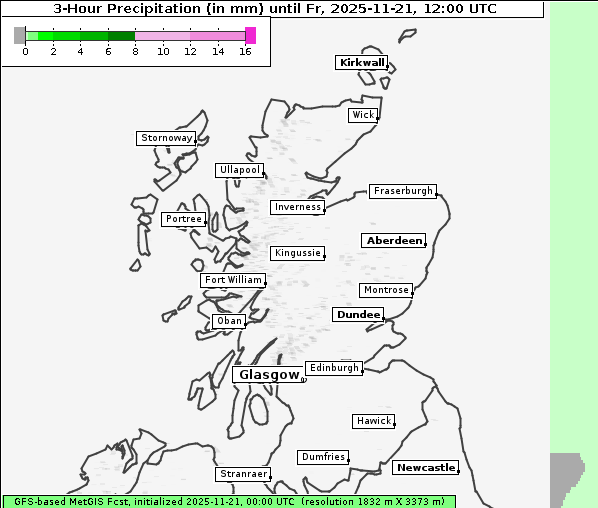 Niederschlag, 21. 11. 2025