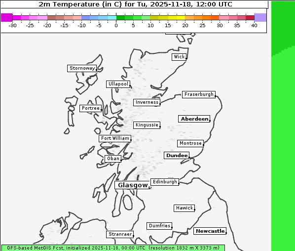 Temperatur, 18. 11. 2025