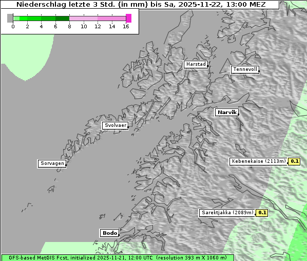 Niederschlag, 22. 11. 2025
