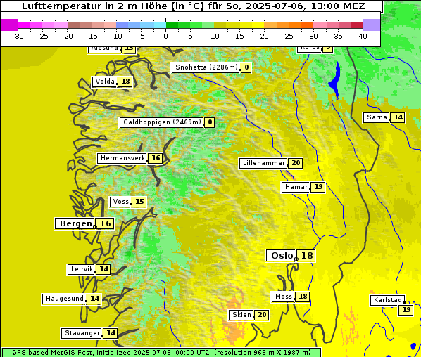 Temperatur, 6. 7. 2025