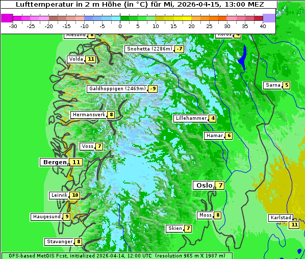 Temperatur, 15. 4. 2026