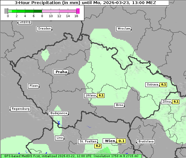 Niederschlag, 23. 3. 2026