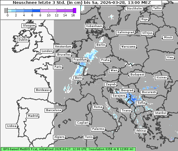 Neuschnee, 28. 3. 2026