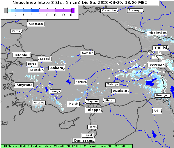 Neuschnee, 29. 3. 2026