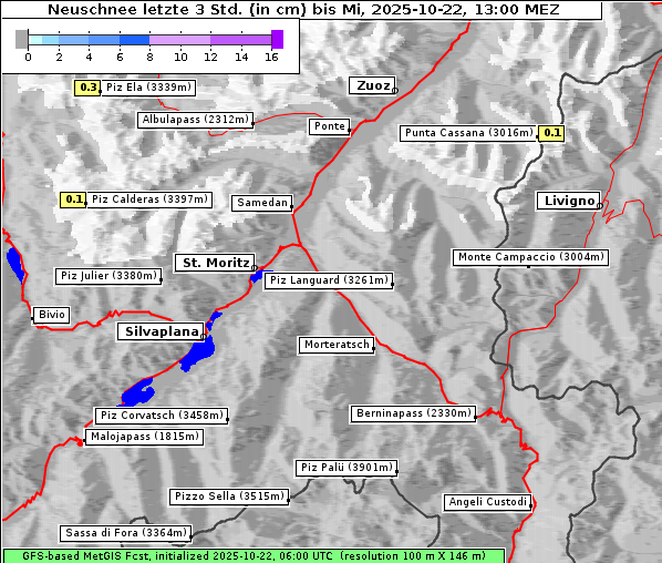 Neuschnee, 22. 10. 2025