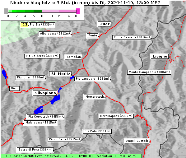 Niederschlag, 19. 11. 2024