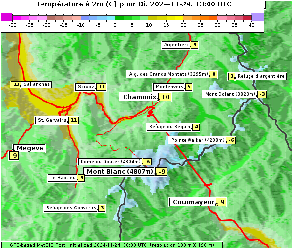 Temperatur, 24. 11. 2024