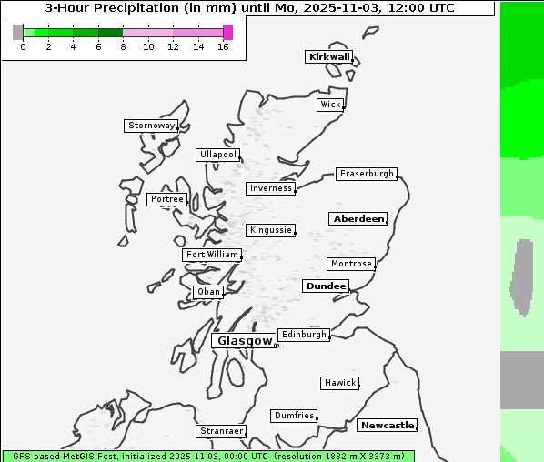 Niederschlag, 3. 11. 2025