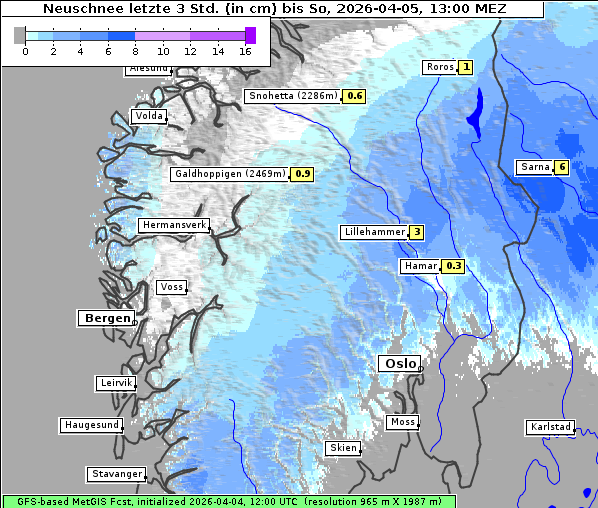 Neuschnee, 5. 4. 2026