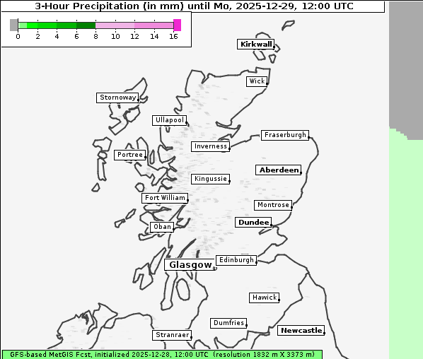 Niederschlag, 29. 12. 2025