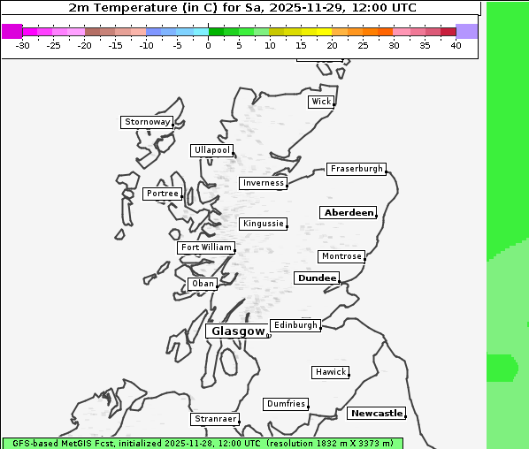 Temperatur, 29. 11. 2025