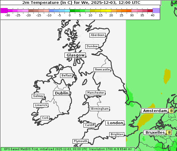 Temperatur, 3. 12. 2025