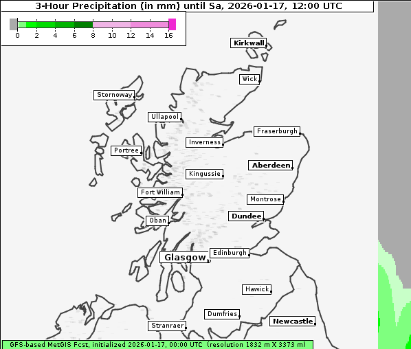 Niederschlag, 17. 1. 2026