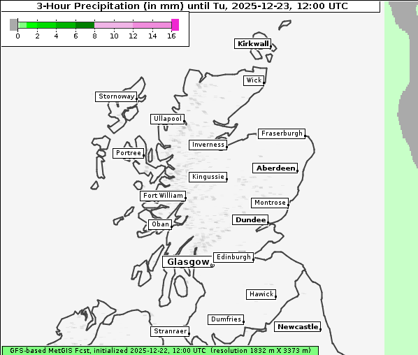 Niederschlag, 23. 12. 2025