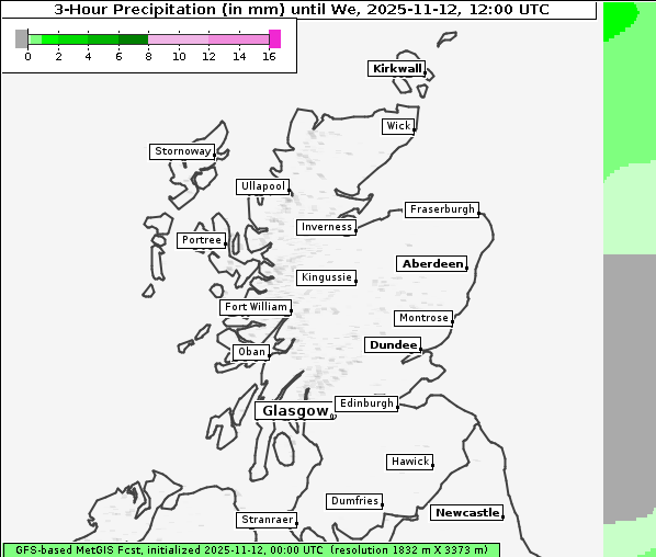Niederschlag, 12. 11. 2025