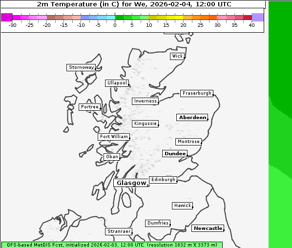 Temperatur, 4. 2. 2026