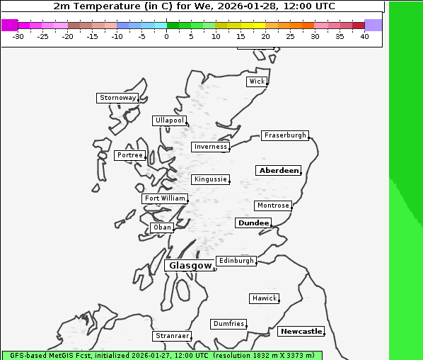 Temperatur, 28. 1. 2026