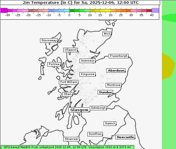 Temperatur, 6. 12. 2025