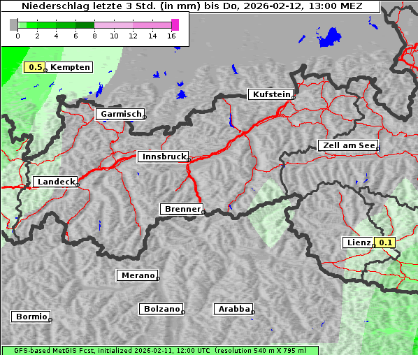 Niederschlag, 12. 2. 2026