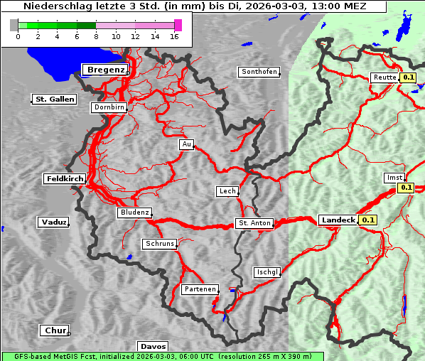 Niederschlag, 3. 3. 2026