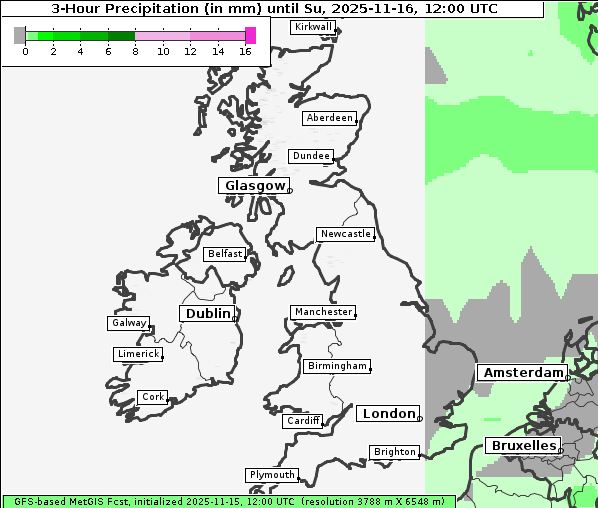 Niederschlag, 16. 11. 2025