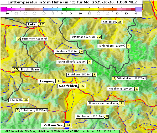 Temperatur, 20. 10. 2025