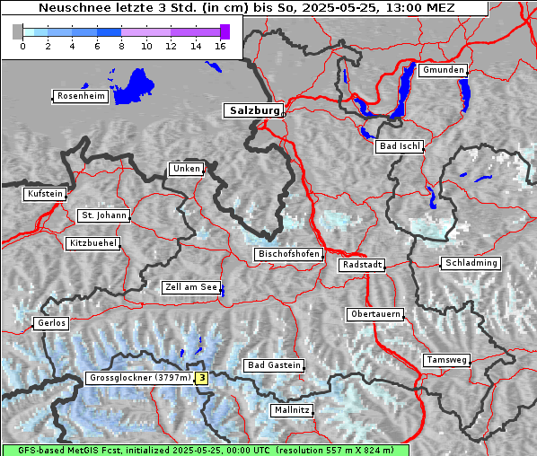 Neuschnee, 25. 5. 2025