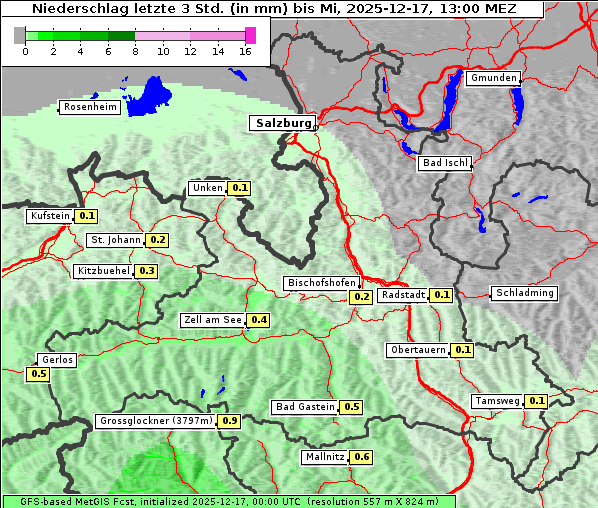 Niederschlag, 17. 12. 2025