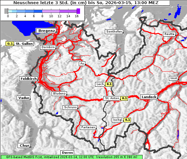 Neuschnee, 15. 3. 2026