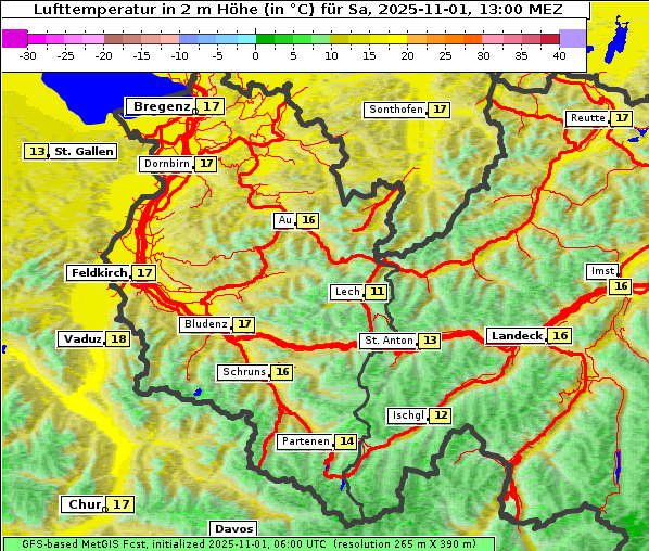 Temperatur, 1. 11. 2025