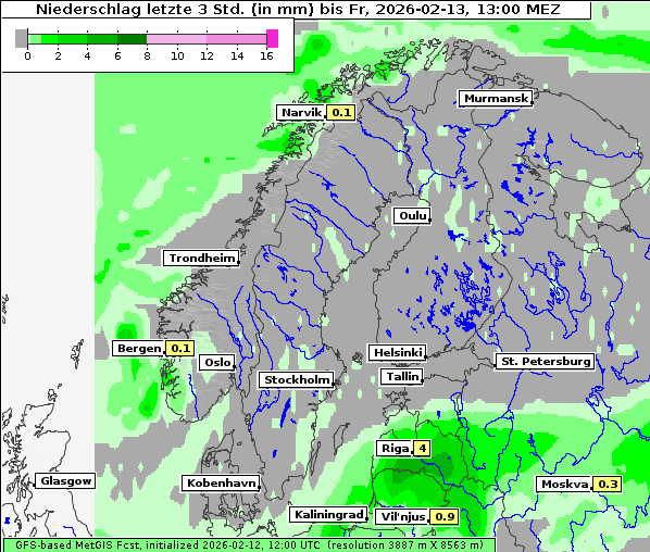 Niederschlag, 13. 2. 2026