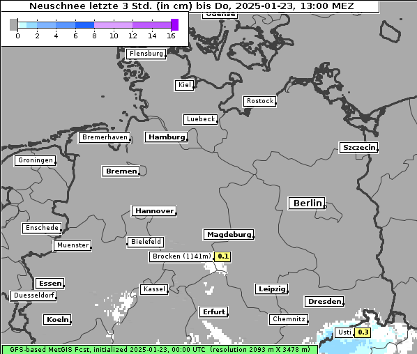 Neuschnee, 23. 1. 2025